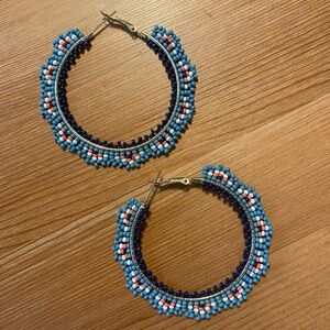 Ink + Alloy Eve Crochet Hoop Earrings